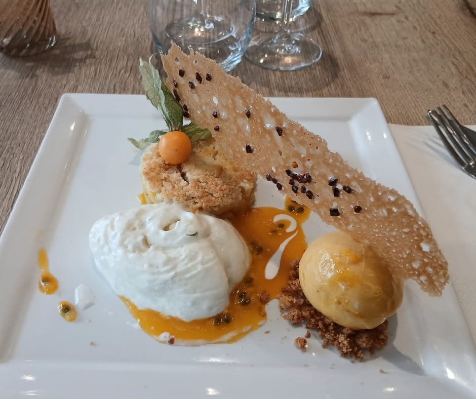 Dessert fruité de saison de La Voûte des Gourmands